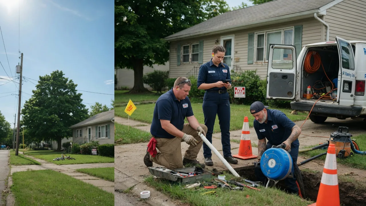 Sewer Line Repair in New Burnside, IL near me